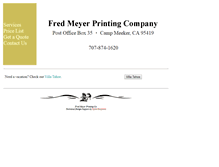 Tablet Screenshot of fredmeyerprinting.com